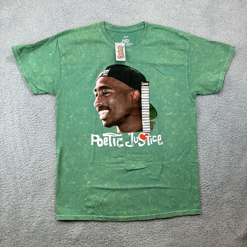 Tupac T-Shirt Mens 2PAC Poetic Justice Movie 90s Style Hip Hop Rap Medium‎ M